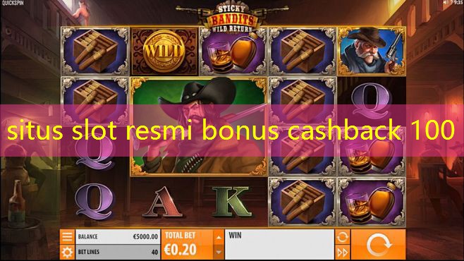 situs slot resmi bonus cashback 100